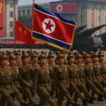 North Korean parade in the misdst of the military unreadiness of the Hermit Kingdom.