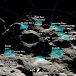 Locations with ice on the Moon