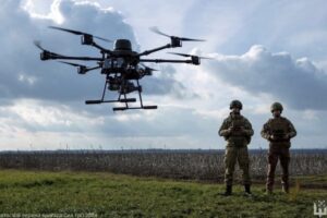 Baba Yaga Drone: Large multi-rotor drone possibly serving as a “mother-ship” or control node in swarm scenarios.